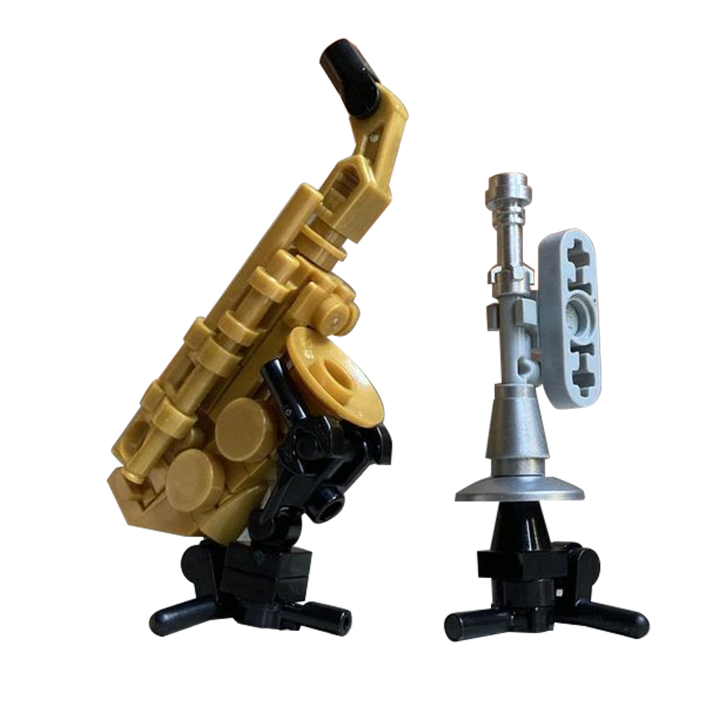 Kids Education Pdf - Gobricks MO-Ensemble de saxophone et trompent