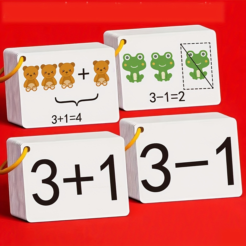 Math Manipulative Set - 132 cartes avec des problèmes d'addition