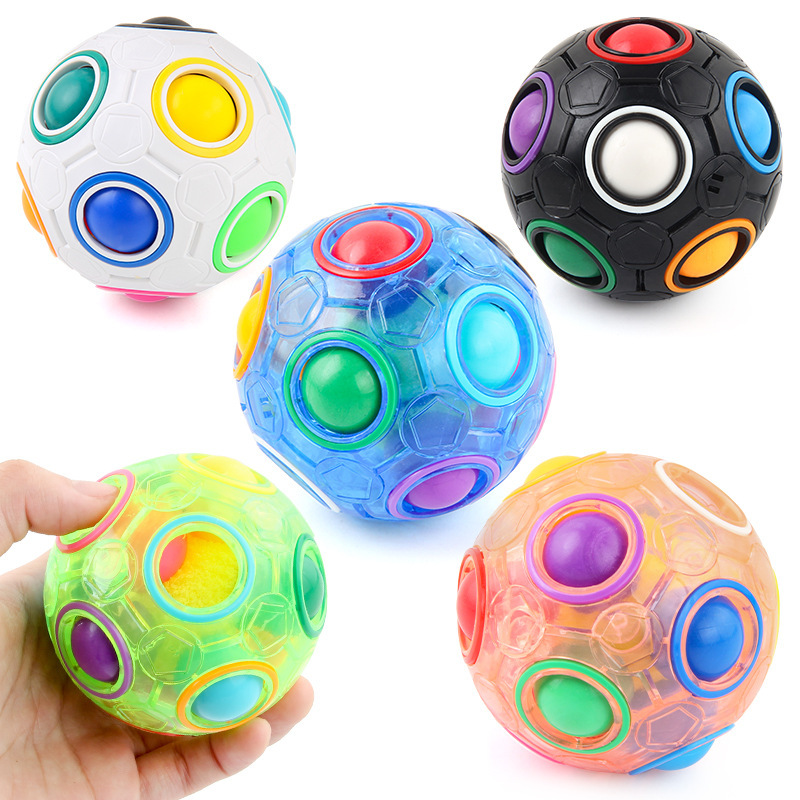 Balle de puzzle magique arc-en - Brain Teaser Cube avis et prix
