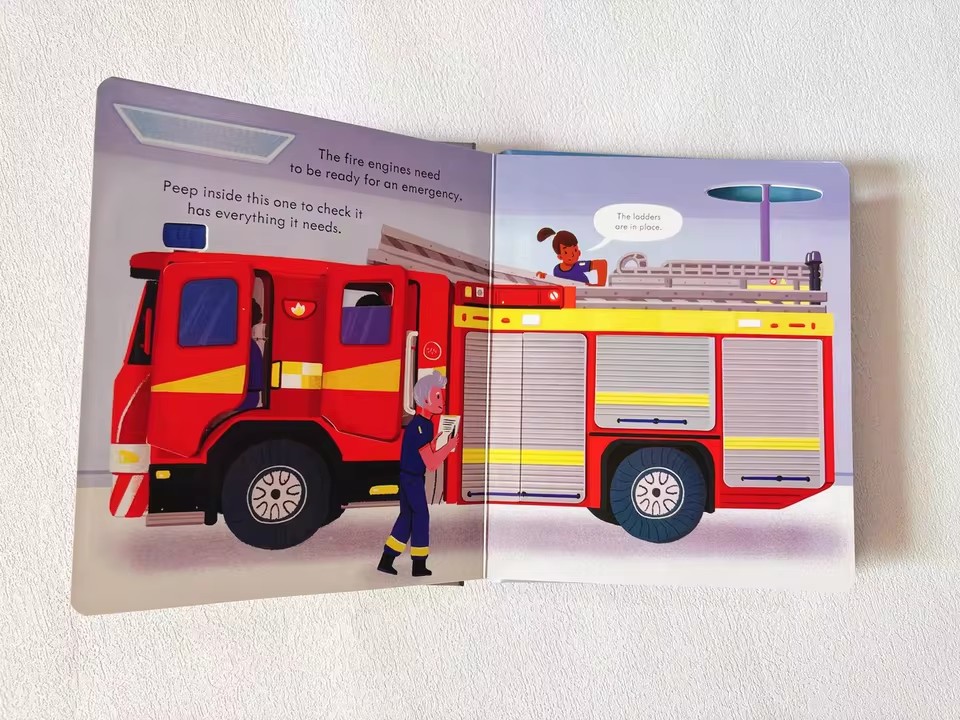 Usborne Peep Inside How A Fire - Kids Education Books avis et prix