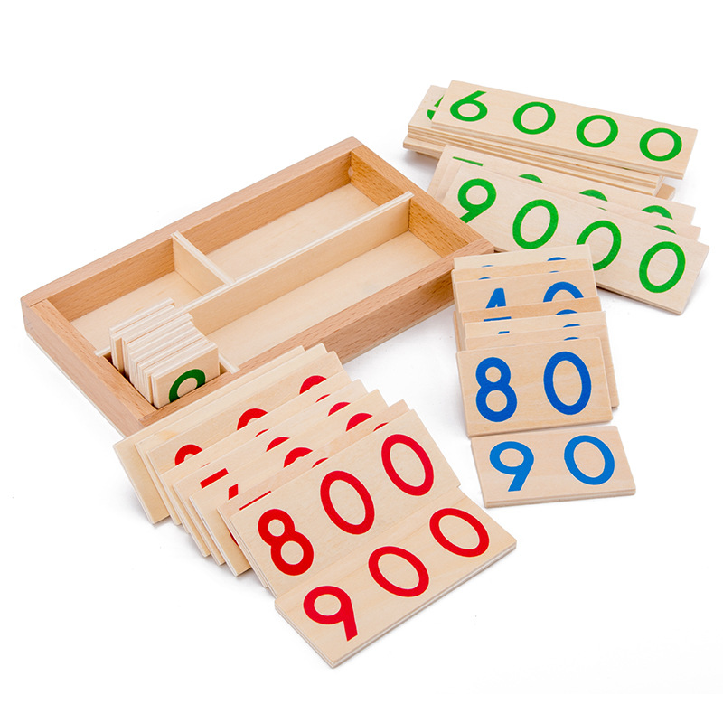 Carte de chiffres en bois 1-90 - Math Manipulative Set avis et prix