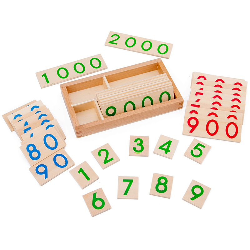 Carte de chiffres en bois 1-90 - Math Manipulative Set avis et prix